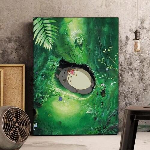 HD Prints Anime Pictures Classic Movie My Neighbor Totoro Wall Art Canvas Painting Home Decor Moduar Poster Bedroom No Frame