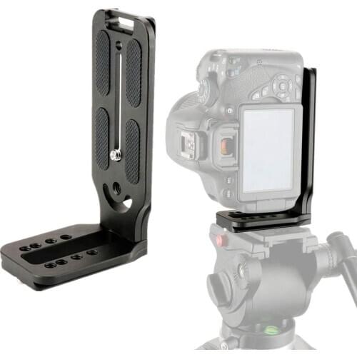 Camera support L quick release plate quick shot universal tripod plate area mount for manfrotto arca swiss clamp cameras