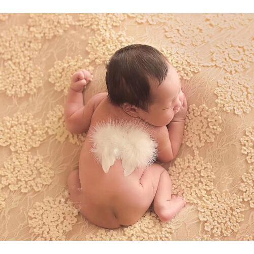 Angel wings baby photo props feather baby full moon photo newborn photography props lovely props