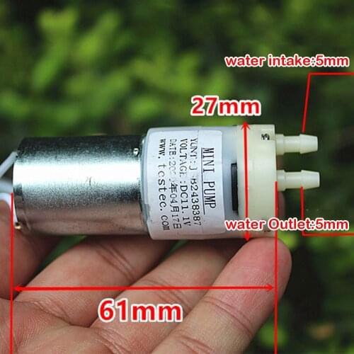 Micro Water Pump DC 6V-12V 370 Diaphragm Pump Self-priming Pump Small Vacuum Pump for Water Dispenser Water Pump Food Grade