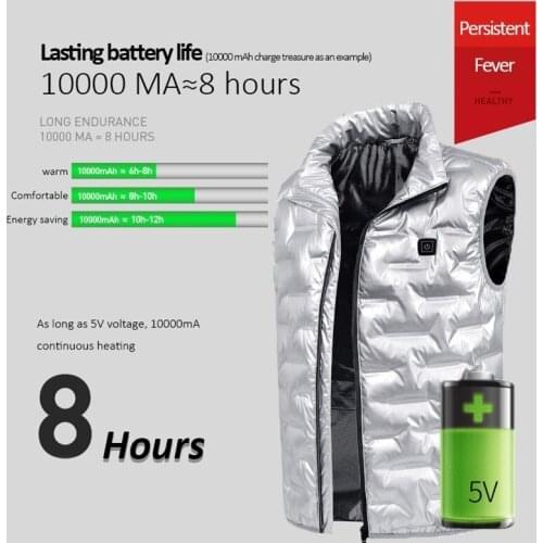 Fashion Infrared Heating Hiking Vest Men Outdoor Sport Keep Warm Sleeveless Waistcoat Boy Climbing Jacket Washable Vest Tops