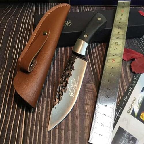 Hot Outdoor Handmade High Hardness Army Hunting Knifes Fixed Blade Survival Gear Tactical Straight Knife Camping Knives EDC tool