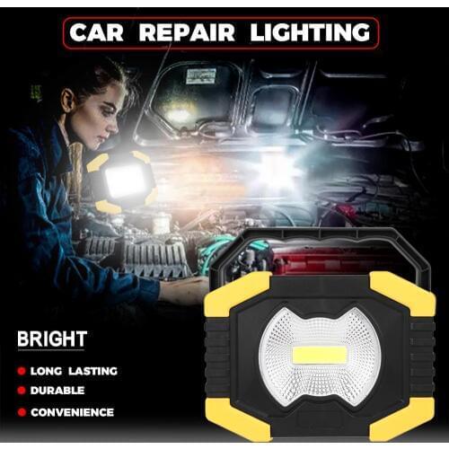 Factory direct selling cheap portable flood light cordless 3W COB LED flashlight lantern for fishing camping emergency outdoor