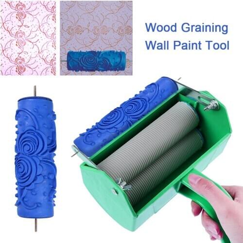 Rubber Wood Grain Wall Painting Tool Imitation Wood Graining Pattern Roll Wall Texture Art DIY Brush Painting Tool Home Decor