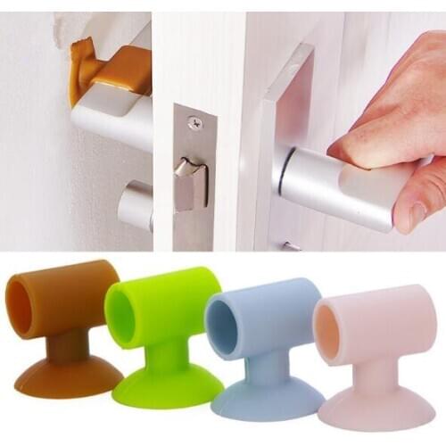 1PC Baby Safety Sucker Rear Door Wall Crash Cushions Handle Door Lock Protective Pad Protection Wall Stick Home Decor NJ 001