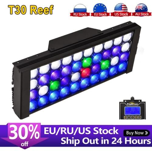 1PC-6PCS PopBloom Led Aquarium Light Reef Light Aquarium Tank Saltwater Aquarium Light Coral Led Lamp Marine Lights Turing30