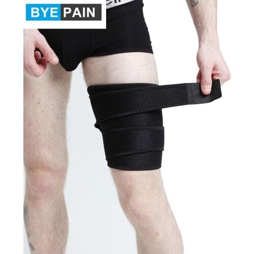 1Pcs BYEPAIN Thigh Brace Hamstring Wrap Compression Sleeve Trimmer Support for Pulled Muscle Sprains Strains Quadriceps