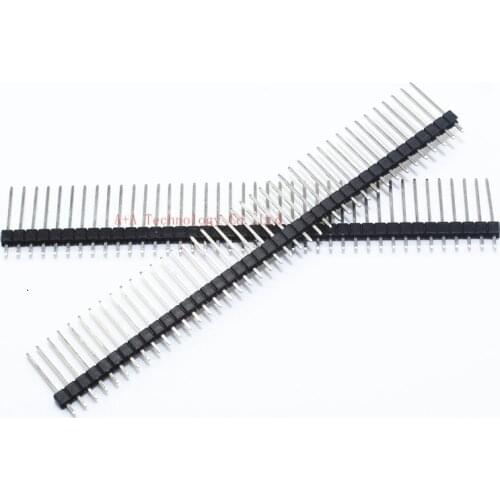 10PCS/LOT 1*40P Male Header 1.7CM 40PIN Single Row MALE 17MM 1X40PIN 2.54MM LONG PIN header strip Connector For Arduino