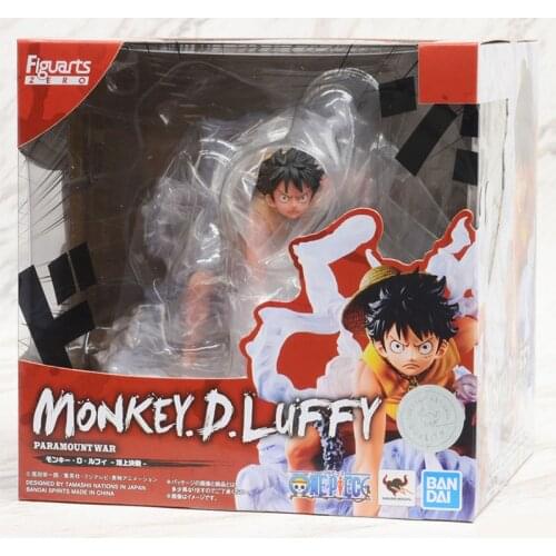 12cm BANDAI ZERO ONE PIECE Monkey D. Luffy Gear Second Anime characters Action PVC Collection Model Toy Anime Figure Toys For Ki