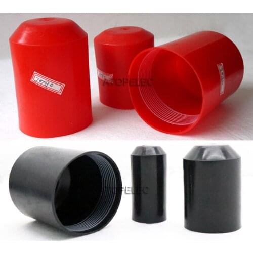 120*150 Adhesive Glue Lined 2:1 Heat Shrink End Caps Diameter_120mm * Length_150mm Black/Red