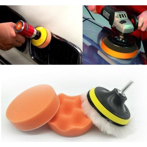 4Pcs/Set Polishing Pad For Car Polisher 100mm Polishing Circle Buffing Pad Tool Kit For Car Polisher Wax Auto