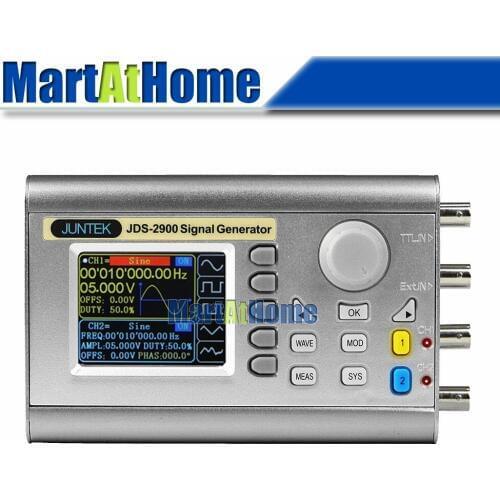 Argedo Digital Dual-channel DDS Signal Generator Function Arbitrary Waveform 30MHz Waveform Sampling Rate 266MSa/s 1mVpp 2.4"LCD