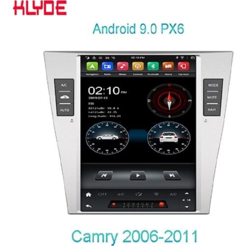 KD-10401 KLYDE High Quality 1024x600 Hexa Core 4g Ram/32g Rom car auto radio tesla player for Camry 2006-2011