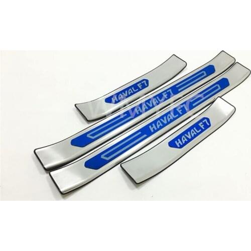 Car styling For Great Wall Haval F7 2019-2021 stainless steel Rear Door Bumper Protector sill Scuff Plate/Door Sill Door Sill