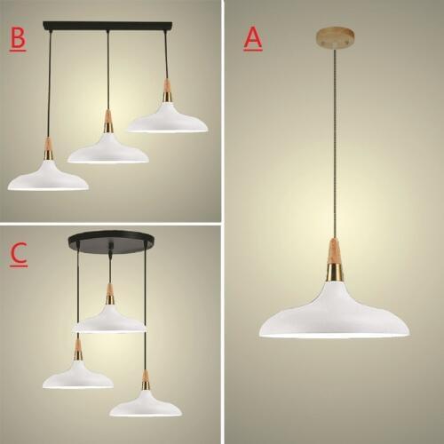 White Pendant Light For Kitchen Island Office Modern Ceiling Lamp Wood Pendant Lamps Bar Large Lighting Fixtures Bedroom Lights
