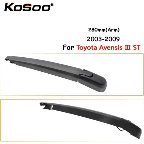 KOSOO Auto Rear Car Wiper Blade For Toyota Avensis 3 ST,280mm 2003-2009 Rear Window Windshield Wiper Blades Arm,Car Accessories
