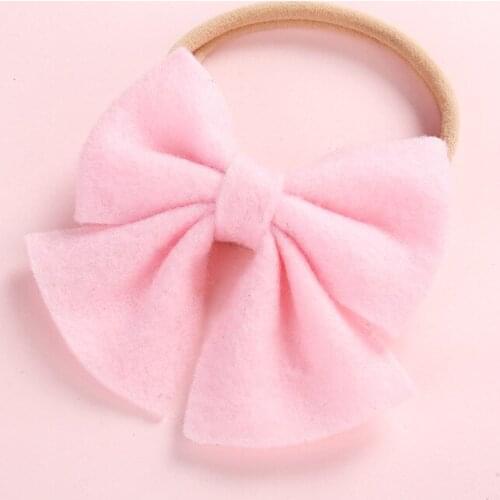 Nonwoven Fabric Bow Baby Headdress Hairband Newborn Girl Soft Hair Headband Children Hair Accessories