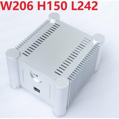 Size (mm) : W206 H150 L242 RD2013 round corner series small power amplifier case case layer up and down delicate