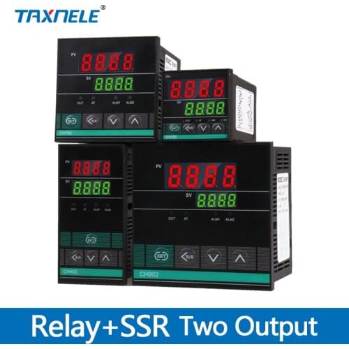 Dual Output Universal input Thermostat Digital Temperature Regulator PID Controller CH102 CH402 CH702 CH902 SSR Relay