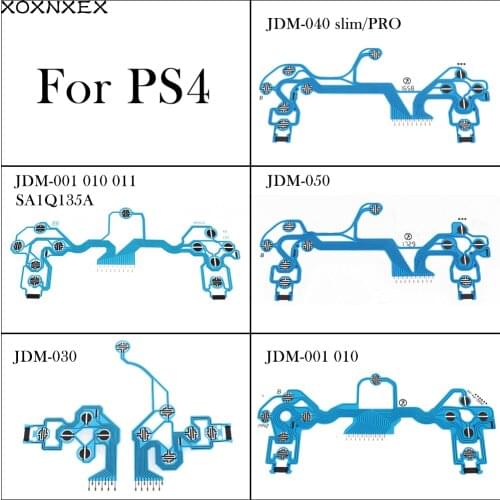 For ps4 controller conductive film flex cable high quality for ps4 joystick repair part JDM-001 010 011 JDM-030 JDM-040 JDS-050