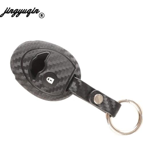 Jingyuqing Car Styling Silicone Car Key Case Protector Replacement Fob For BMW Mini Cooper R50 R53 Auto Accessories 1B Key Cover