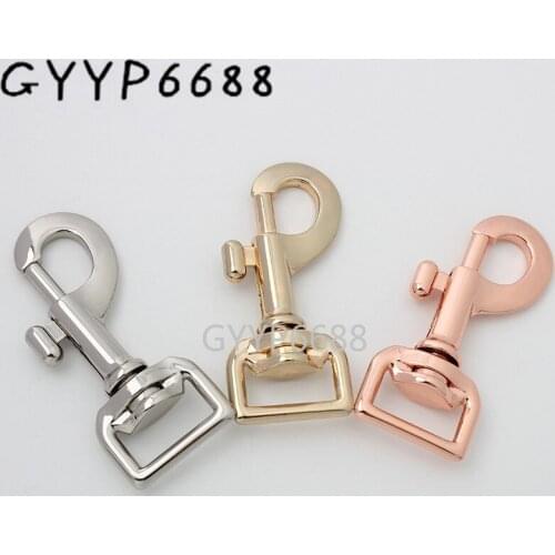 10-30-100pcs 6 colors 69*20mm rose gold polished metal swivel trigger snap hook for DIY leather bag snap hook bag accessories