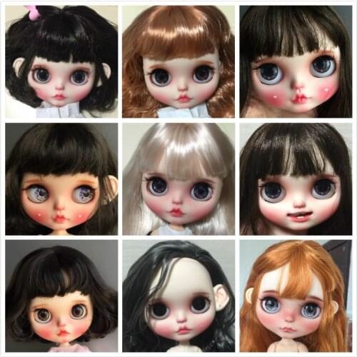 Customization doll DIY Nude joint body blyth doll For Girls not include clothes The eye chips are random 319