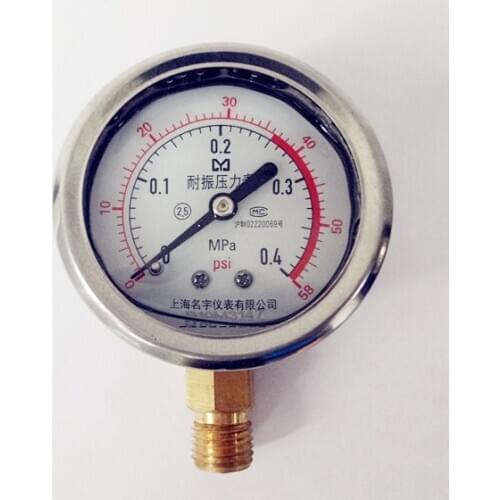 M14*1.5 Mini Vacuum Pressure Gauge Meter 0-58 psi Stable Performance Pressure Gage Double Scale,Gauge Manometer Pressure Tester