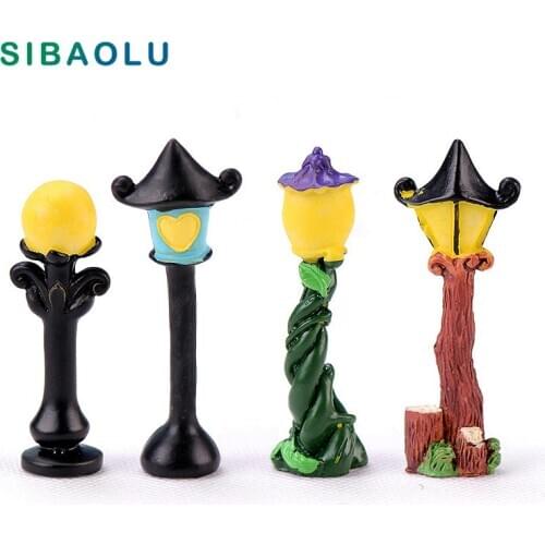 Halloween Lights Miniature Figurine decoration mini fairy garden cartoon Building Moss ornaments resin craft toy figurine