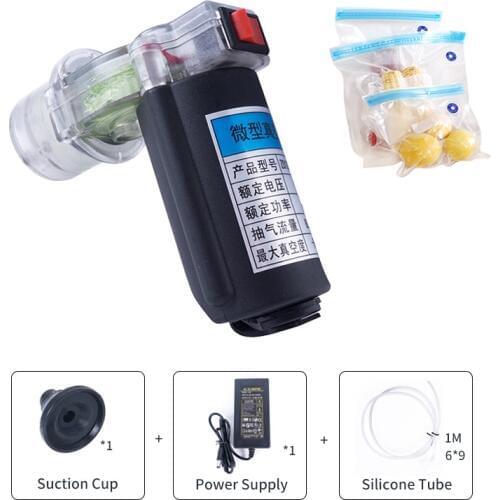 8V 12V 10W 8L/min Miniature Electric Vacuum Pump Food Bag Small Negative Pressure Pump Suction Air Pump