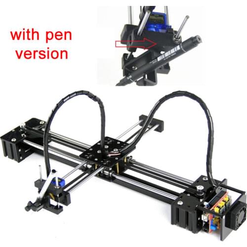 DIY servo motor power metal pencil pen ball-point pen kit wires square rail inside for drawing robot machine lettering XY-plotte
