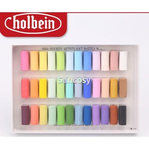 Holbein Artist soft short pastel Set 24 / 36 / 50/100colors, Professional Powdered pigment, For Artist soft pastel Art Supplies