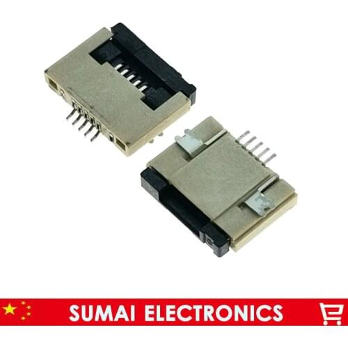 Sample,5Pin FPC FFC connector cable socket 5 pin 0.5mm connector for LCD screen interface ,ROHS,5P flex cable socket