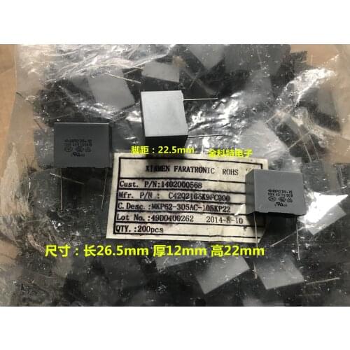 Original New 100% C42Q2105K9FC000 farad film capacitor MKP62 X2 105K 305VAC 1UF 305V (Inductor)
