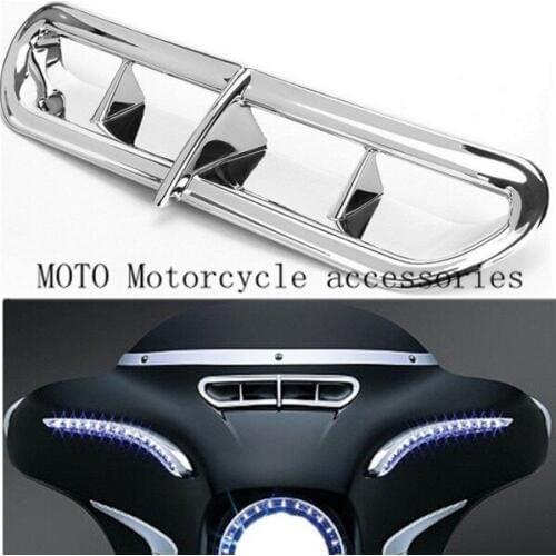 Motorcycle Front Plastic Fairing Vent Accent For Harley Touring & Trike 2014-2018 Outer Electra Street Glide Trike Glide Ultra