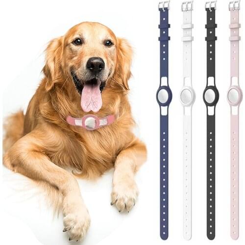 Pet Silicone Protective Case GPS Finder Dog Cat Collar Loop For Locator Tracker Anti-lost Dog Adjustable Collar Pet Accessories