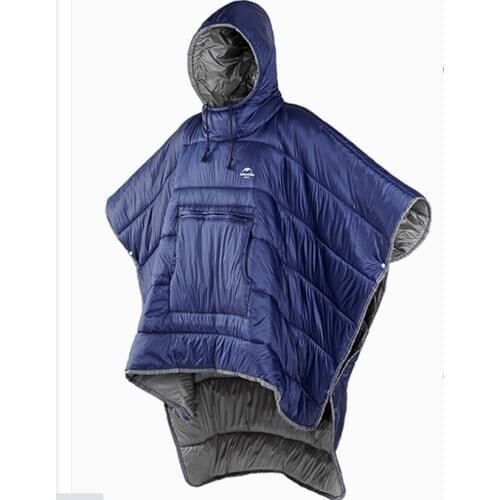 Portable Water-resistant Camping Sleeping bag Cloak Style Lazy Sleeping Bag Winter Poncho NH18D010-P