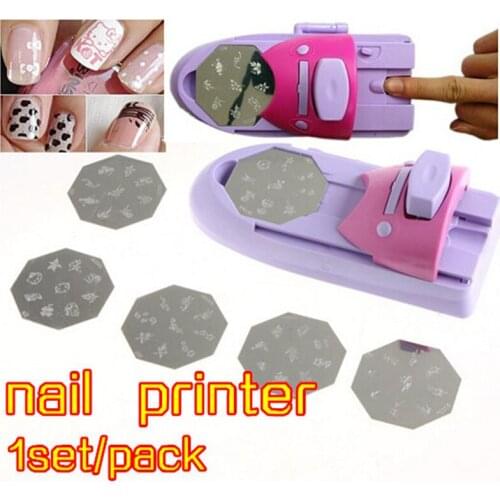Nail Printer Art Stamping Tool Nail Polish Decoration Printer Machine Portable Nail Stamper Set for Nail Design DIY Tool