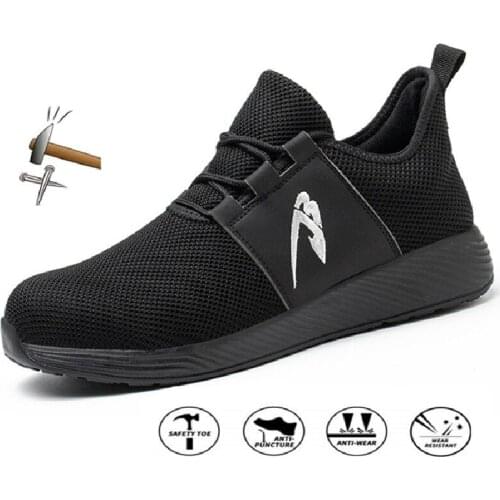 Unisex Indestructible Work Shoes Men Sneakers Anti-puncture Safety Shoes Men Anti-smash Work Boots Steel Toe Designer Shoes