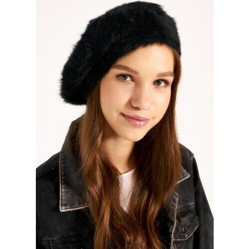 Wool for women Painter Black Beanie 60 POLYAMIDE 40 WOOL TURKISH MADE Stylish Design Pleasant View Quality Product 2021 Trend Style Fashion