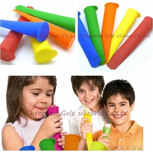 300pcs/lot Arrival silicone silicone mold Ice Pop Makers Popsicle Molds New Safe Freezer Ice Cream Maker Tools Random color