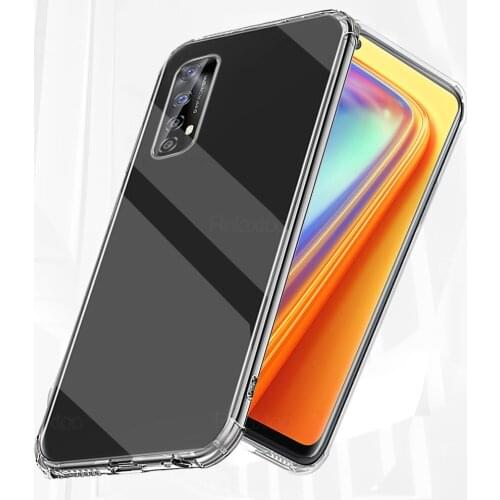 Silicone Case for OPPO Realme 7 6 5 3 2 X2 Pro 5i 6i 5S X XT Shockproof Transparent Phone Shell For Realme 7 Pro Back Cover