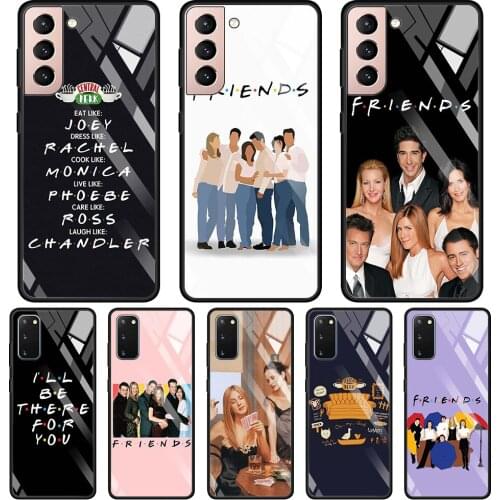 Central Perk Friends tv Glass Case For Samsung Galaxy S21 S20 Ultra S10 Plus Lite S20FE 5G S10e S9 S8 Bumper Shell Cover Funda