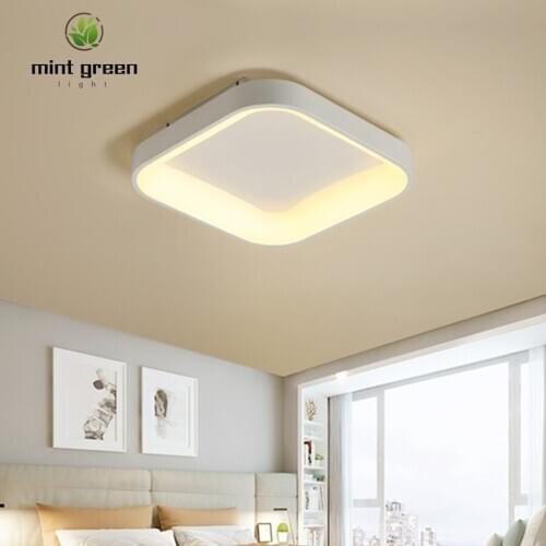 Led celling light bedroom lamp simple modern master bedroom romantic room lamp creative personality square led lamps