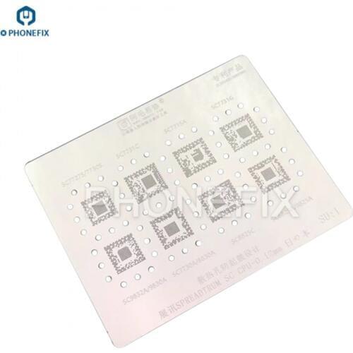 AMAOE BGA Reballing Stencil 0.12mm for Samsung Exynos 8890 5430 7880 Phone CPU Series BGA Reballing Stencil Template