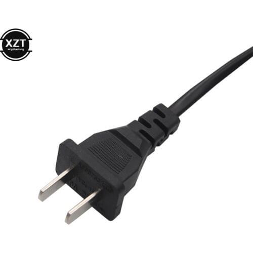 0.6M 2ft-Prong Pin AC EU Power Cable High Quality Wire Conductor Power Cord For Desktop Laptop