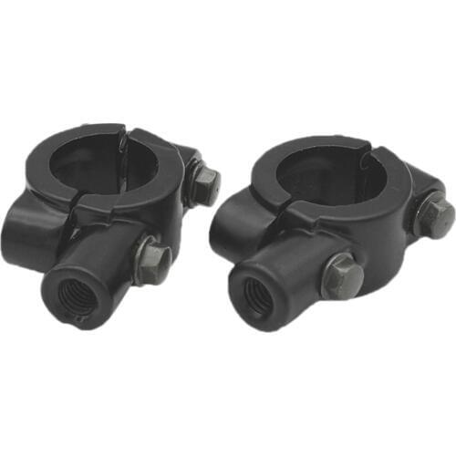 1 Pair 10mm Mirror Mount Handle Bar Handlebar Clamp Holders Universal For Motorcycle