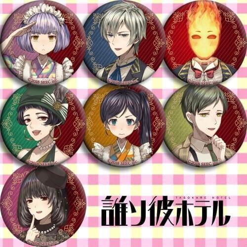 1pc Anime 58 mm Hotel Dusk: Room 215 Kyle Hyde Brian Bradley Badges Brooch Round Pins