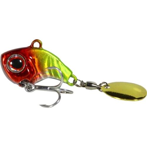 1pcs Metal Mini VIB Spoon Spin Sequin Fish Lure 9g 13g 16g 22g Tackle Pin Hard Bait Sinking Fishing Crankbait Vibration Spinner