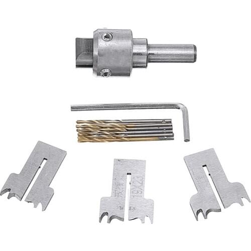 10pcs Buddha Beads Rings Milling Cutter Wooden Ring Knife Drill Bit Tools with 16/18/20mm Blades +6pcs Drill Bits